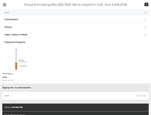 Tablet Screenshot of cloud9smoking.com